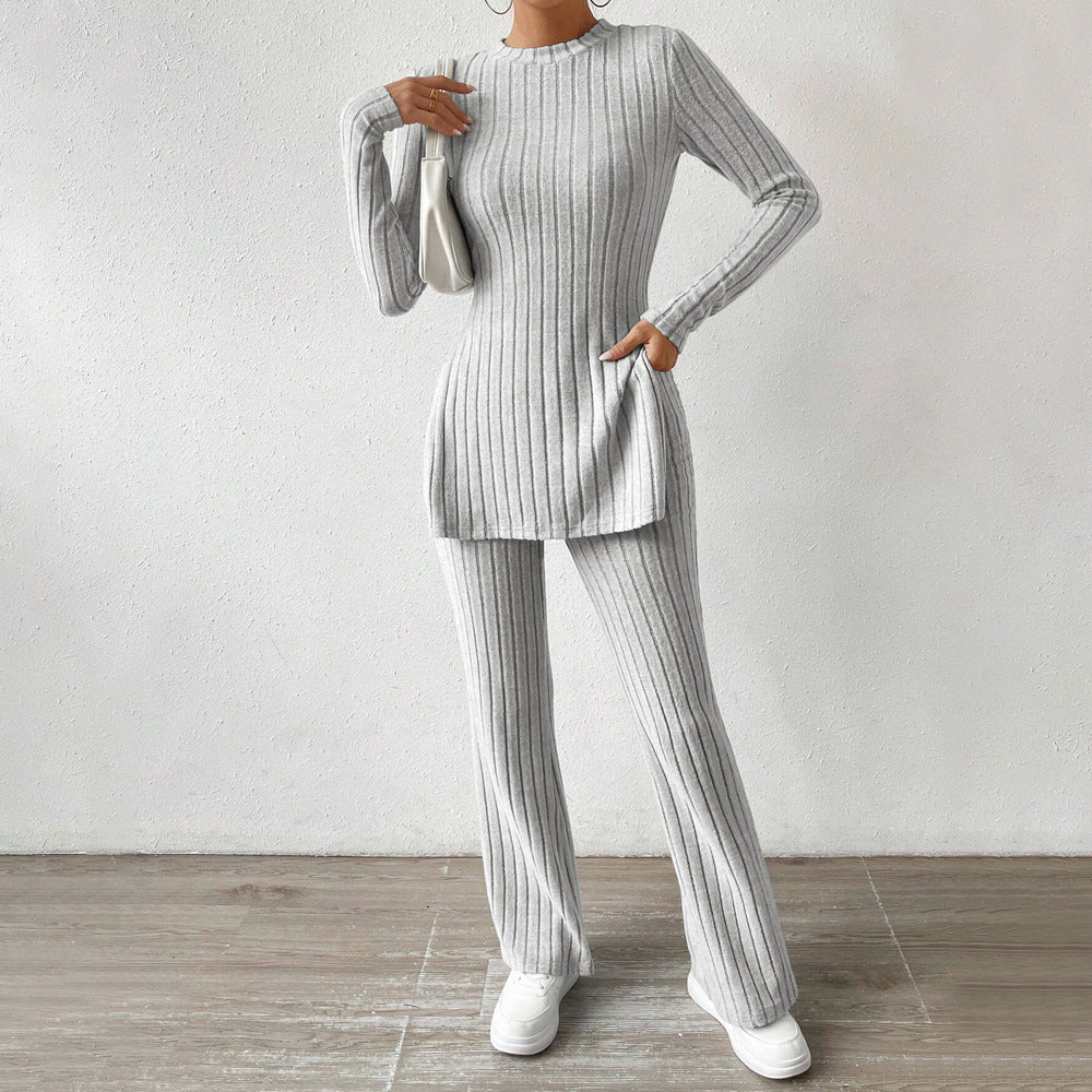 Damen Strickanzug mit eleganten langen Ärmeln und modischem Schnitt Drune