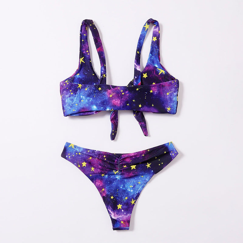 Damen Bikini-Set mit kreativem Galaxie-Design Drune