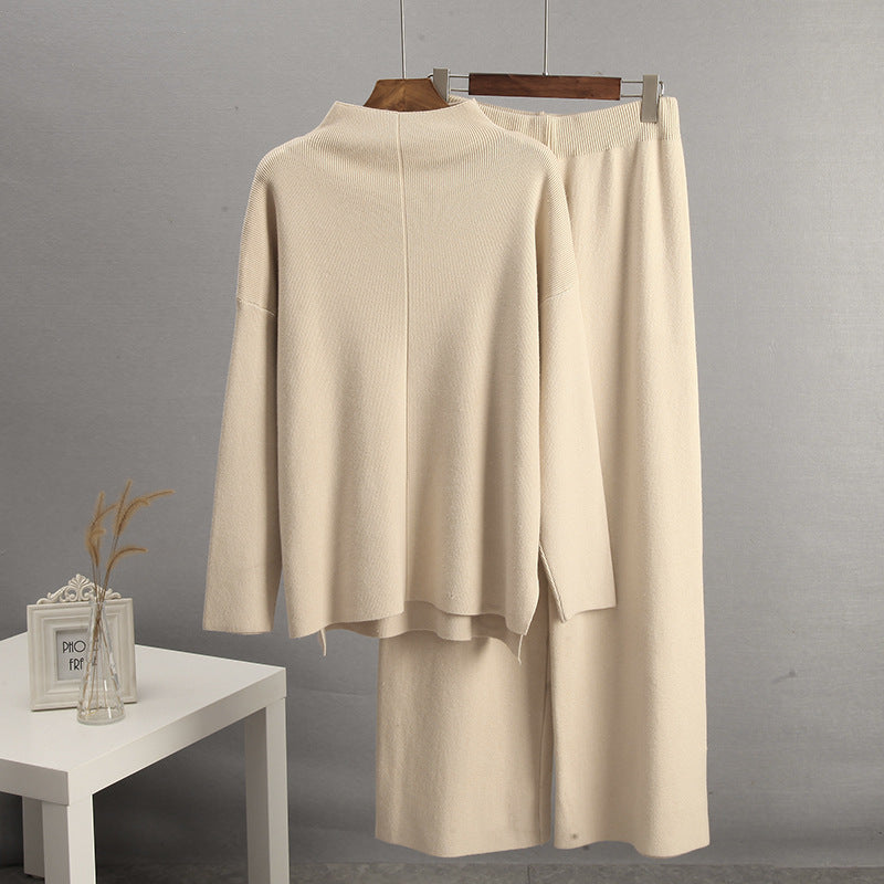 Damen Elegantes Strickensemble mit weitem Schnitt Drune