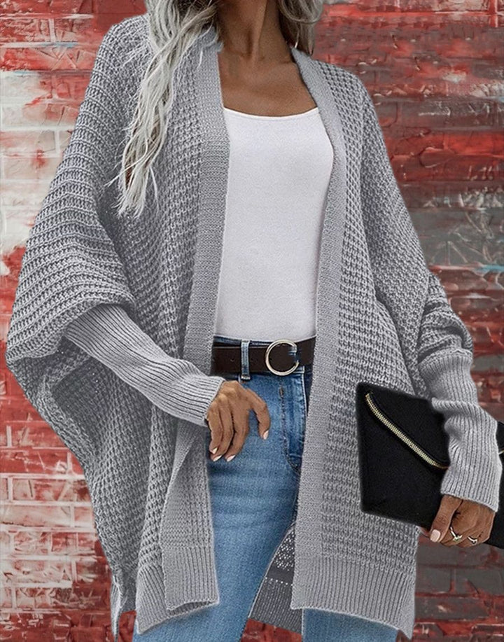 Damen Grobstrick Cardigan im lässigen Design mit weitem Schnitt und feiner Struktur Drune