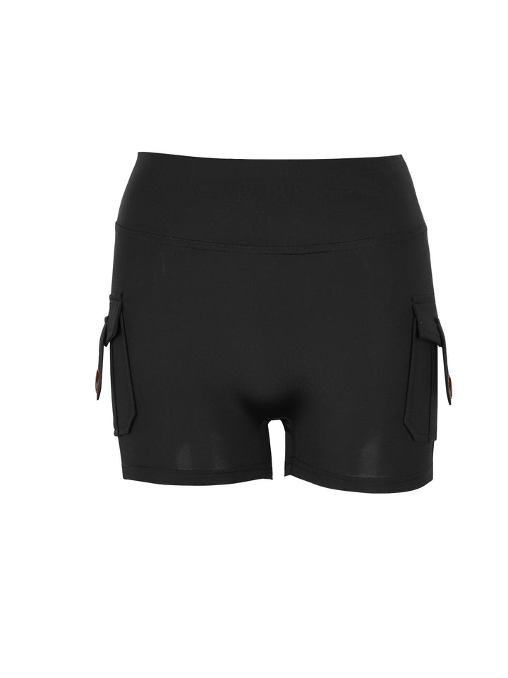 Damen Sportliche Shorts mit praktischen Seitentaschen und elastischem Bund Drune