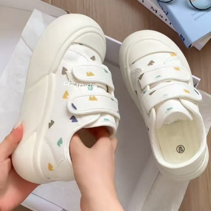 Damen Sportliche Sneaker mit praktischem Klettverschluss und modischem Denim-Obermaterial Drune