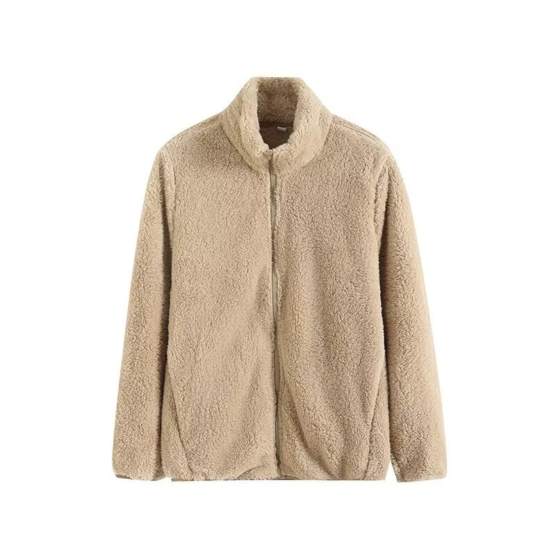 Damen Fleecejacke mit hohem Kragen und weichem Innenfutter Drune