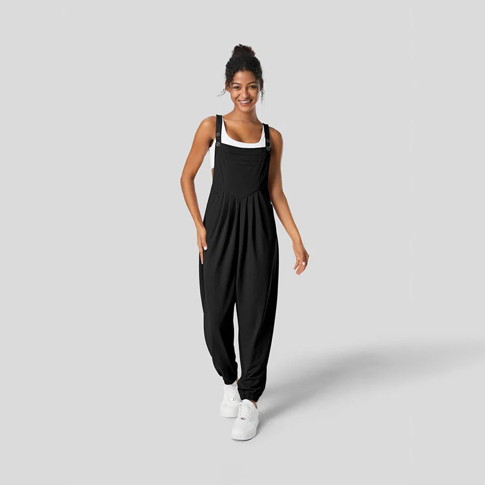 Damen Lässiger Jumpsuit mit schickem Schnitt und praktischen Taschen Drune