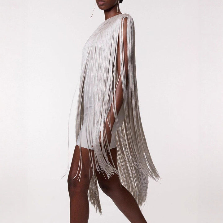 Damen Fransen-Kleid Drune