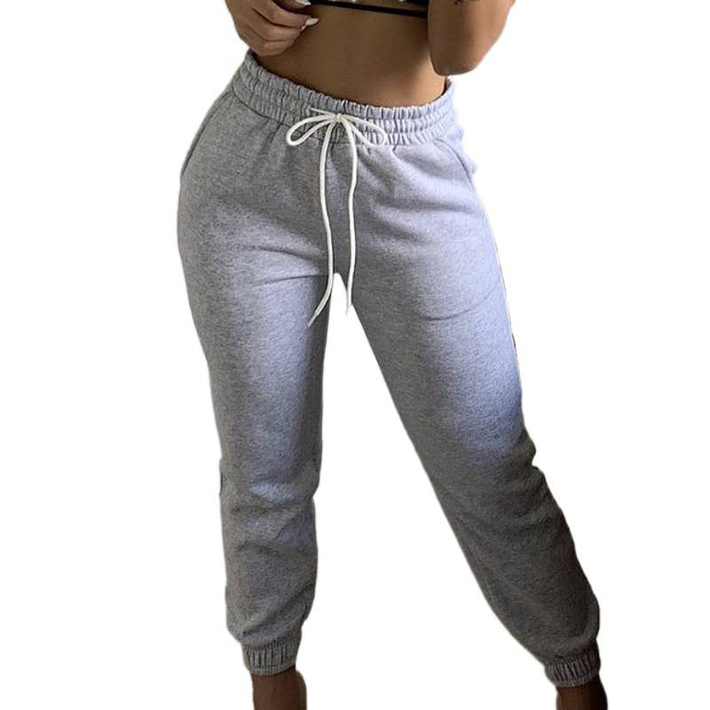 Damen Sportliche Sommerhose mit elastischem Bund und modischer Schnürung Drune