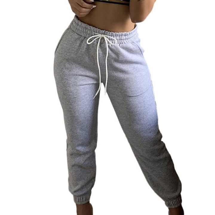 Damen Sportliche Sommerhose mit elastischem Bund und modischer Schnürung Drune