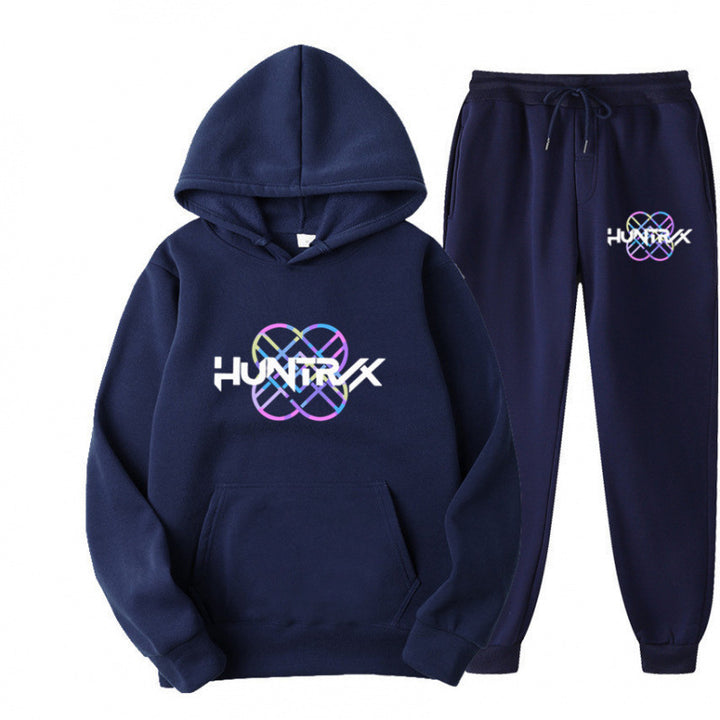 Damen Sweatanzug mit modernem Grafikdesign und lässiger Passform Drune