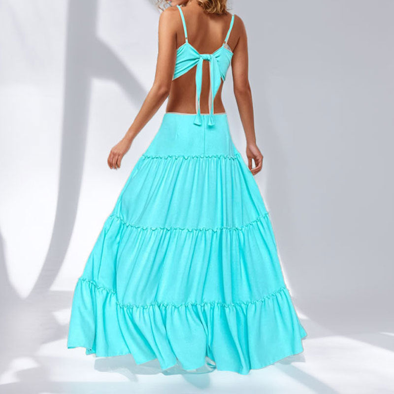 Damen Strandkleid mit Cut-Out-Design Drune