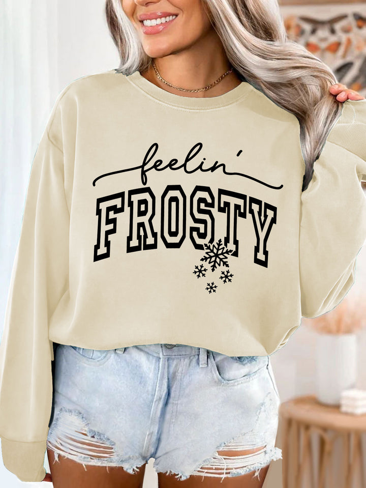 Damen Sweatshirt mit grafischem Aufdruck Drune