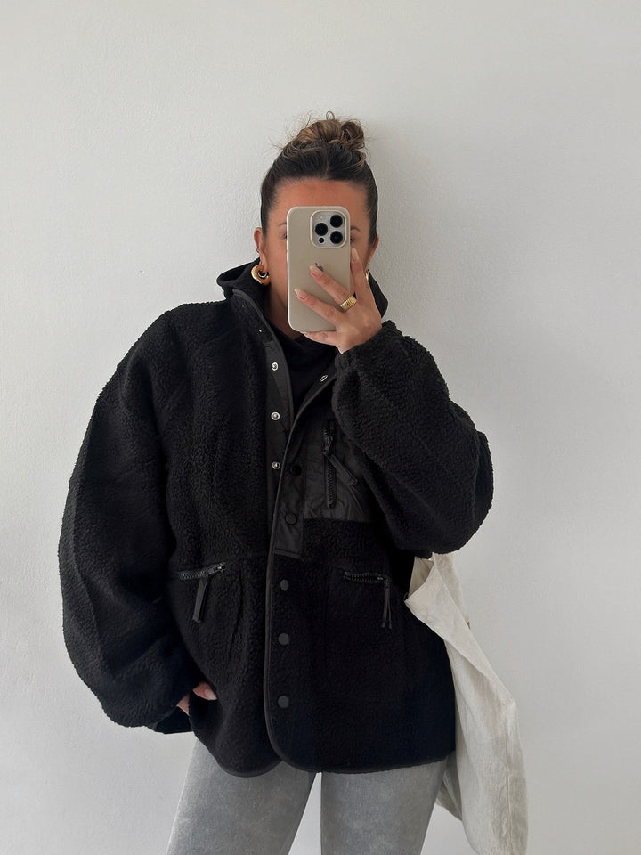 Damen Oversized Fleecejacke Drune