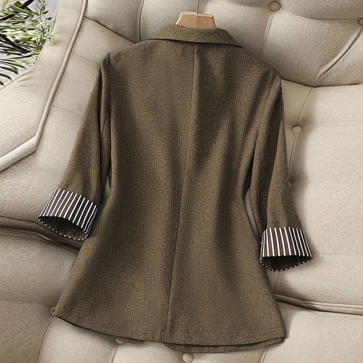 Damen modischer Blazer mit strukturierten Ärmeln Drune