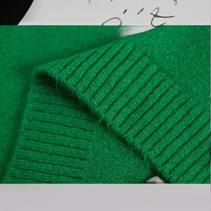 Damen Kuscheliger Rollkragenpullover aus hochwertiger Wolle Drune