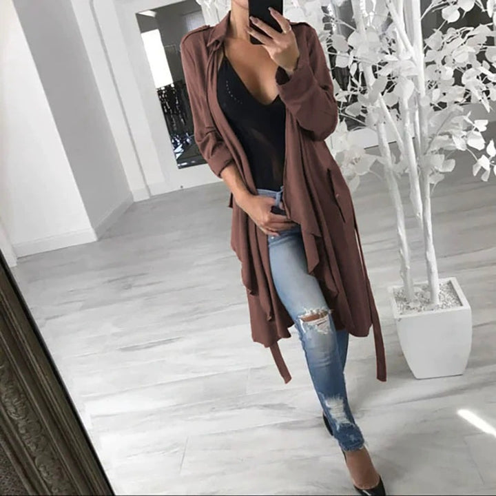 Damen modischer Trenchcoat Drune