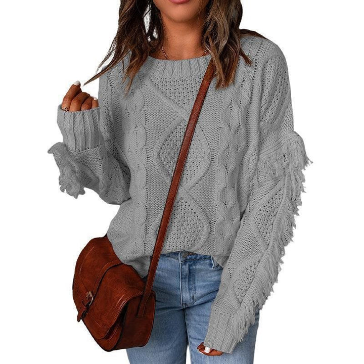 Damen Pulli mit strukturiertem Strick Drune