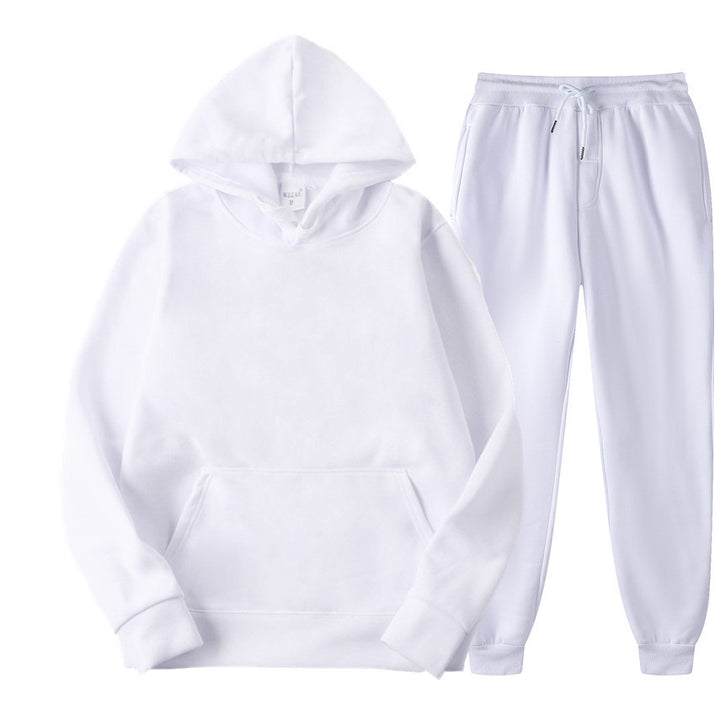 Unisex nan gemütliches Hoodie-Jogginganzug-Set mit Kängurutasche, elastischem Tunnelzugbund und gerippten Bündchen Drune