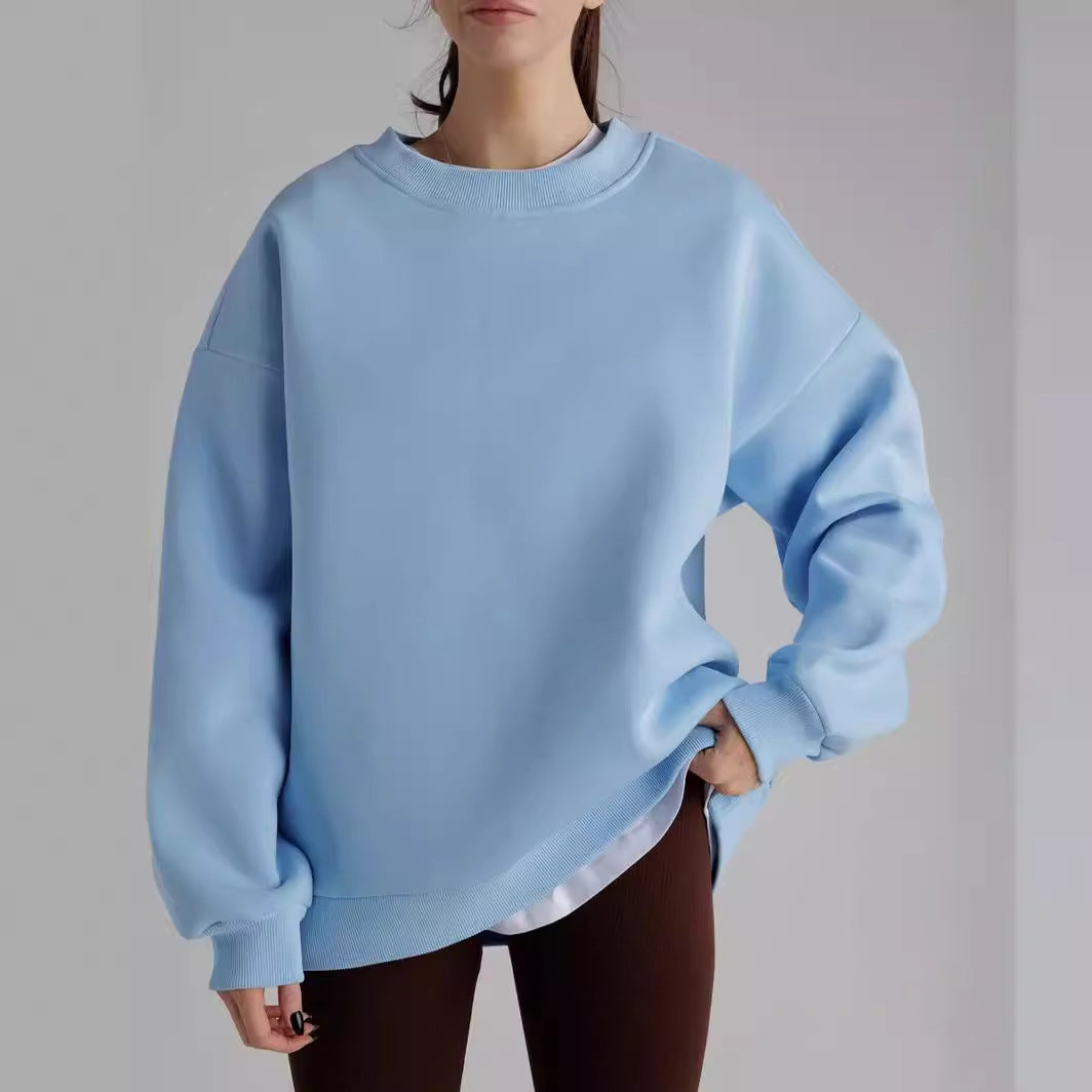 Damen lässiger Oversized Sweatpullover Drune