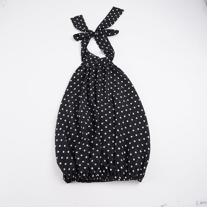Damen Haltertop mit Polka-Dots und Schleifenakzent Drune