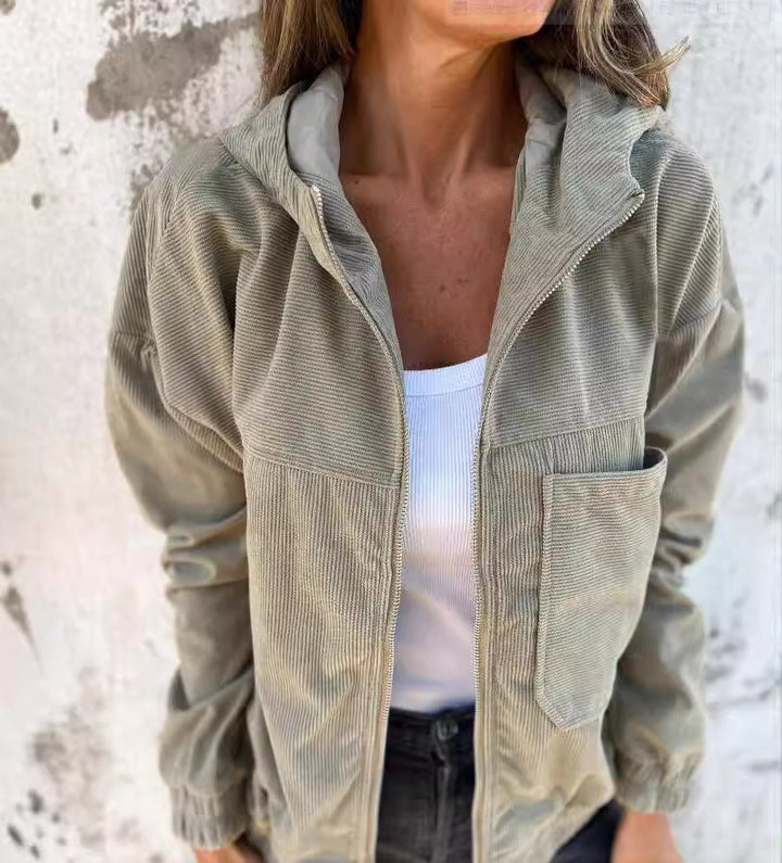 Damen modische Cordjacke Drune