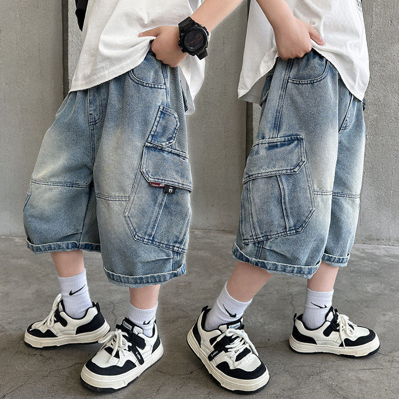 Jungen lässige Cargo-Shorts mit praktischen Seitentaschen Drune