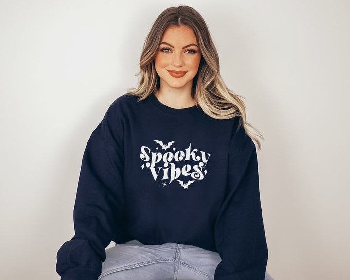 Damen Sweatshirt mit verspieltem Halloween-Design und bequemer Passform Drune