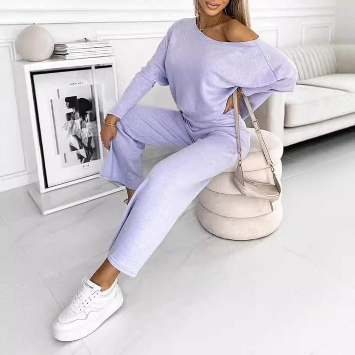 Damen Elegantes und lässiges Loungewear-Set mit weiter Passform Drune