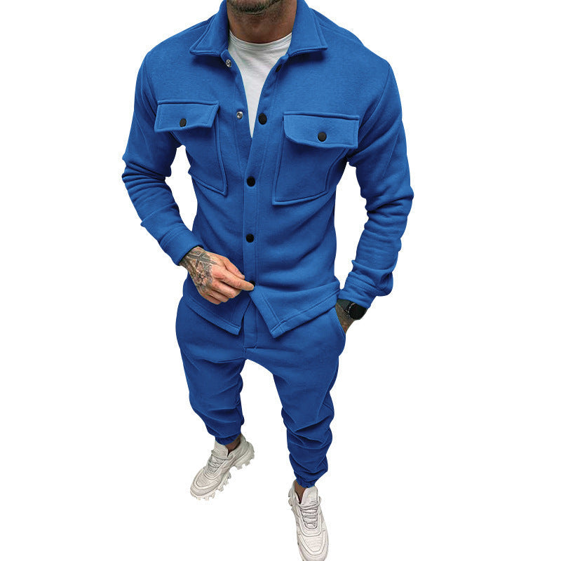 Herren Sportliches Freizeit-Set im lässigen Casual-Look mit funktionalen Taschen Drune