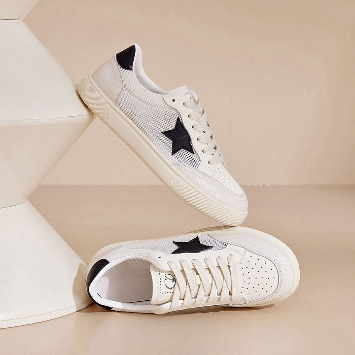 Damen Sneaker mit atmungsaktivem Mesh und stilvollem Sternen-Design Drune