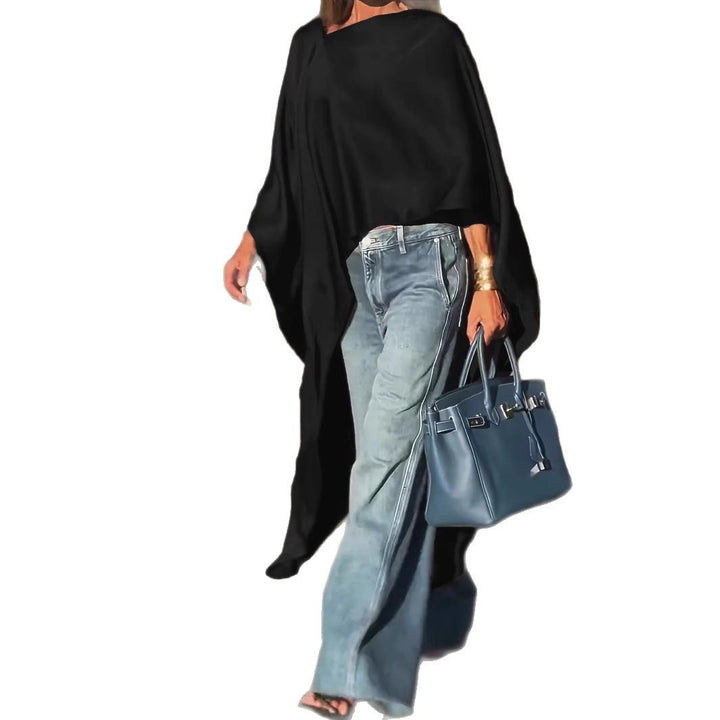 Damen modisches Oversized-Oberteil mit fließendem Schnitt Drune