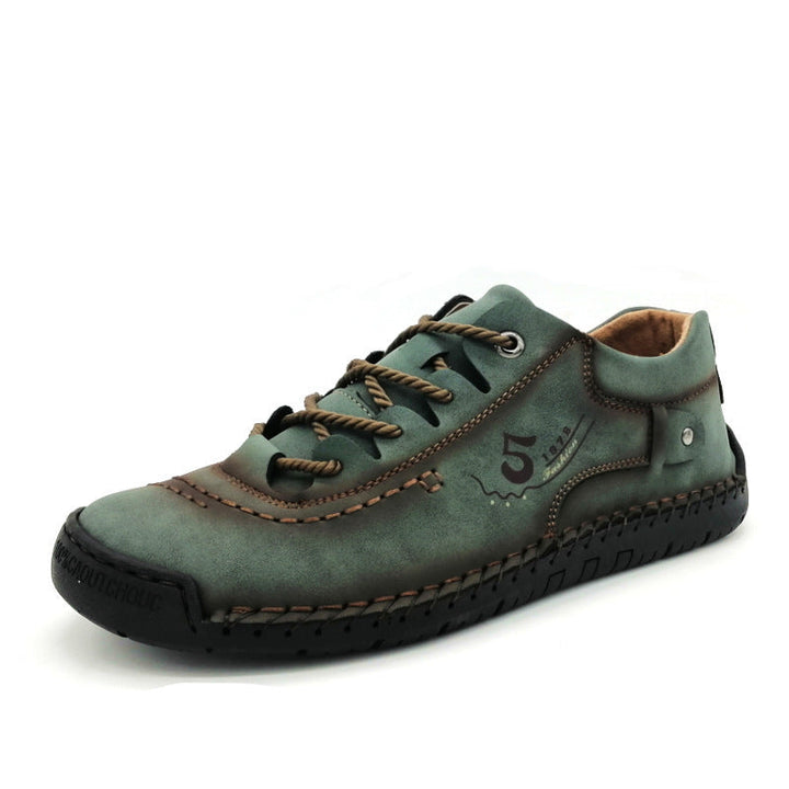 Damen bequeme Freizeitschuhe aus hochwertigem Leder mit rutschfester Sohle Drune