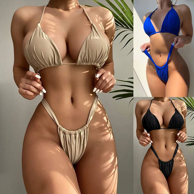 Damen Triangel-Bikini mit verstellbaren Trägern und elegantem Schnitt Drune