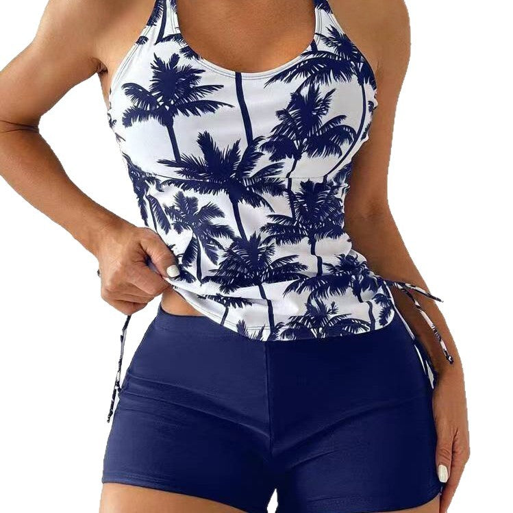 Damen Tankini-Set mit floralem Design und verstellbaren Trägern Drune