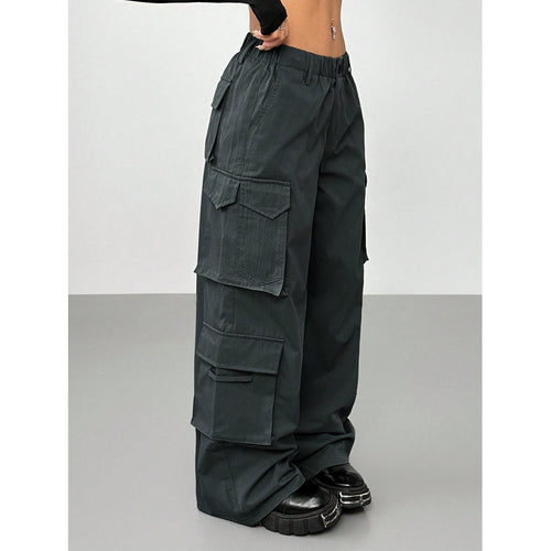Damen Cargo-Hose mit weitem Schnitt und praktischen Taschen Drune