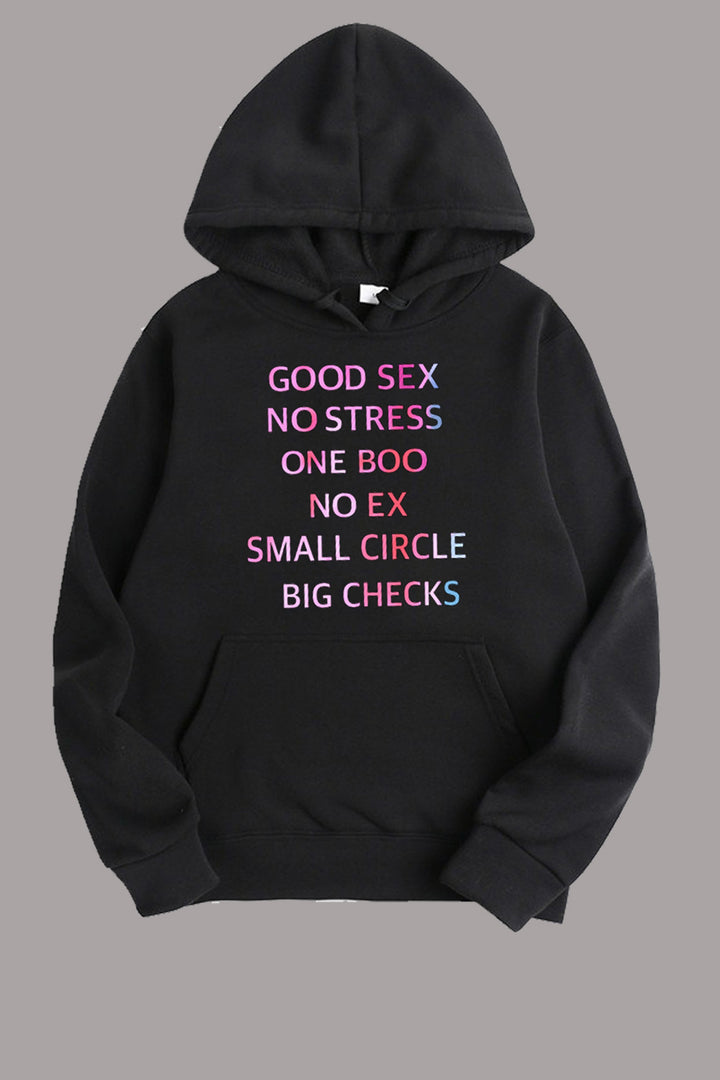 Damen Kapuzenpullover mit kreativem Spruch Drune