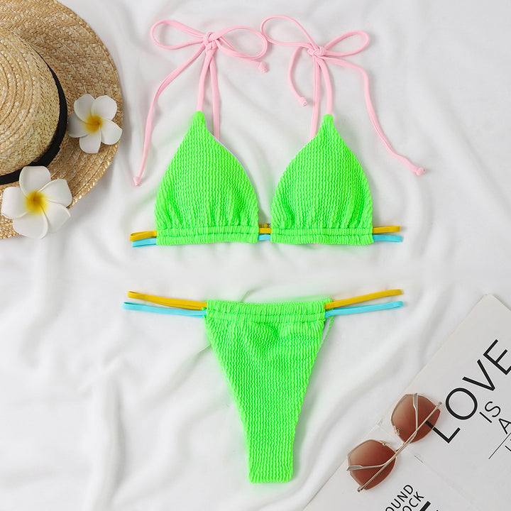 Damen Bikini-Set mit verstellbaren Trägern und kombiniertem Gummibund Drune