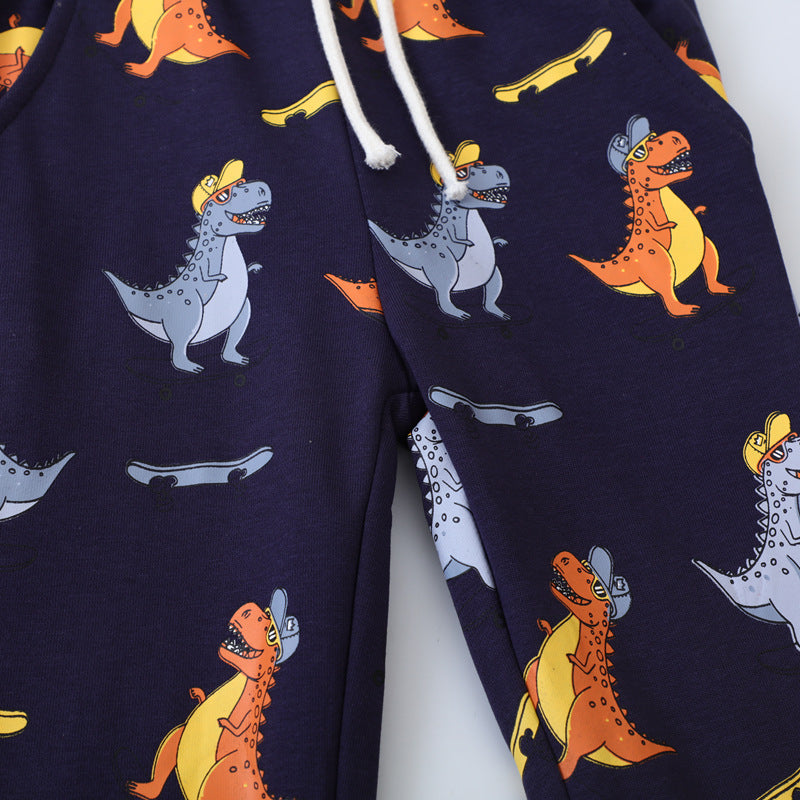 Jungen Jogginghose mit freundlichem Dinosaurier-Design Drune