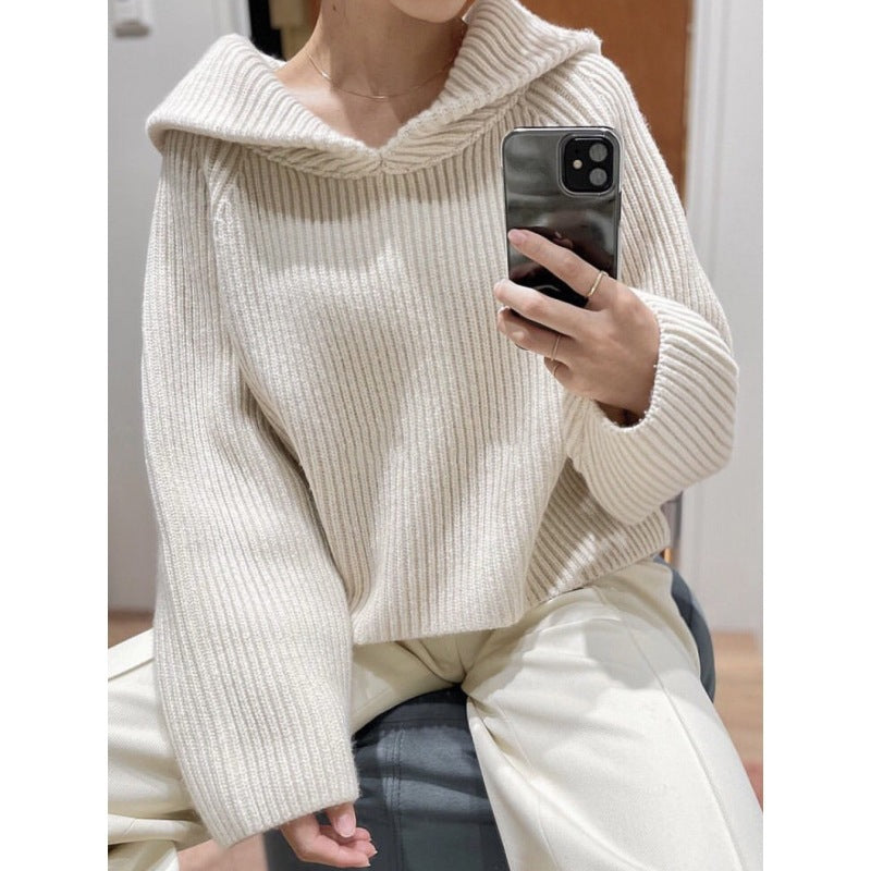 Damen Kapuzensweater im lässigen Ripp-Design Drune