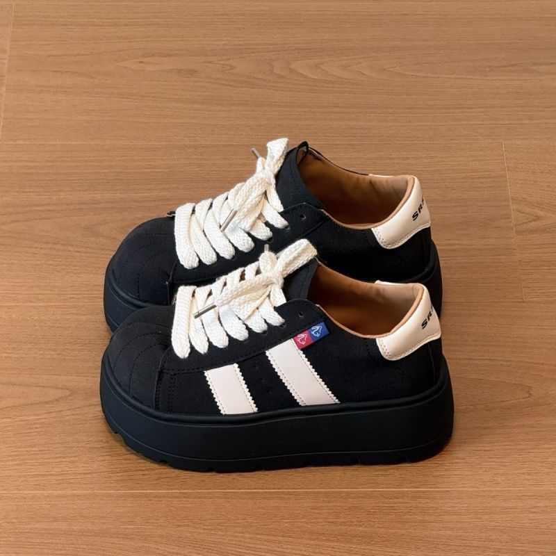 Damen Sportliche Plattform-Sneaker mit strapazierfähigem Obermaterial Drune