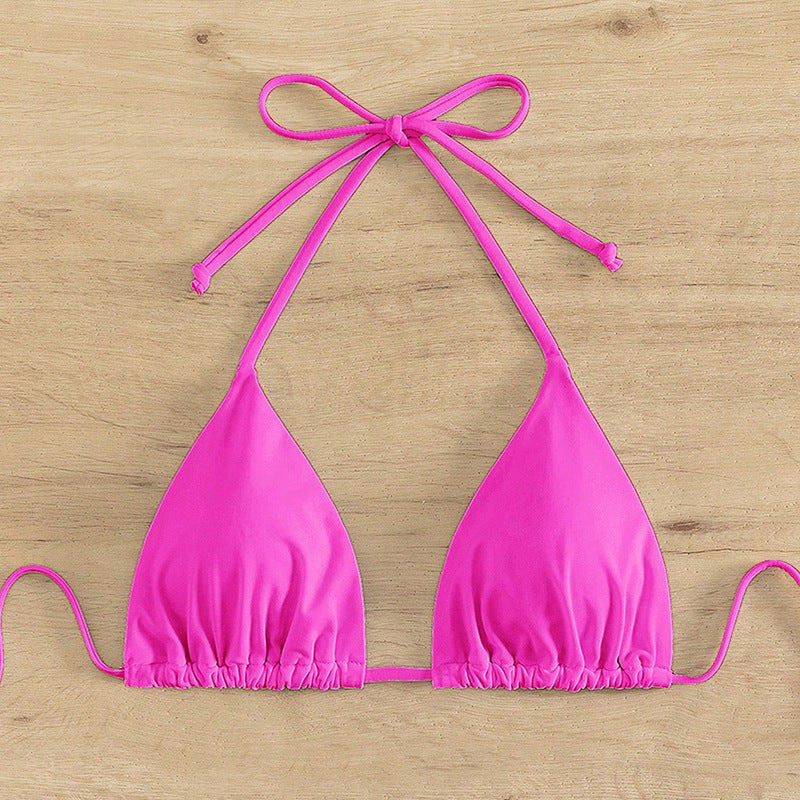 Damen Triangel-Bikini mit verstellbaren Trägern und raffiniertem Schnitt Drune