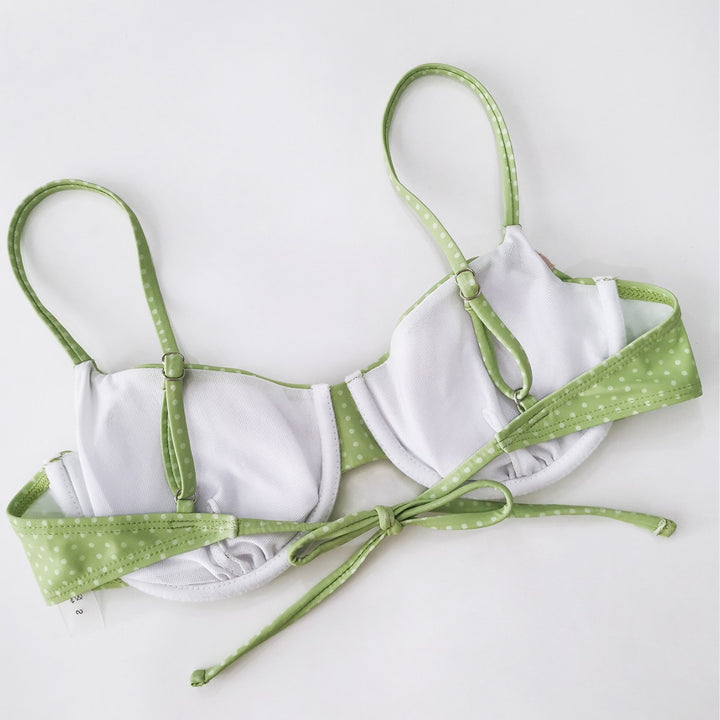 Damen gepunkteter Bikini mit verspieltem Design Drune