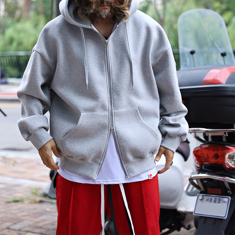 Herren gestepptes Oversized Hoodie mit innovativen Taschen Drune