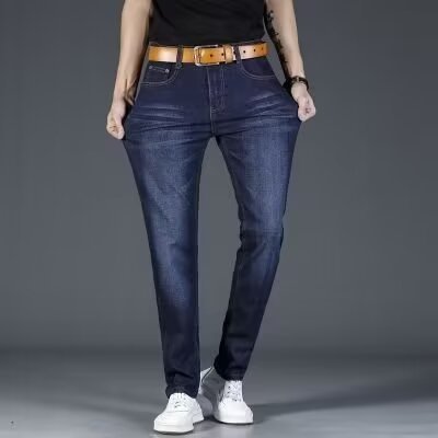 Herren Slim Fit Jeans mit elastischem Bund und modernen Akzenten Drune