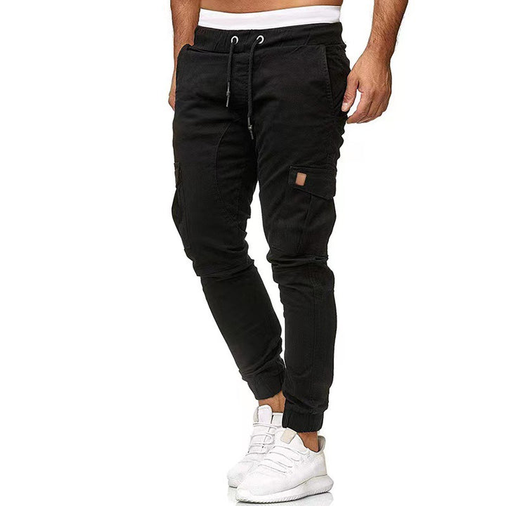 Herren nan taktische Cargo-Jogger mit Tunnelzug, elastischen Bündchen und Mehrfach-Taschen Drune