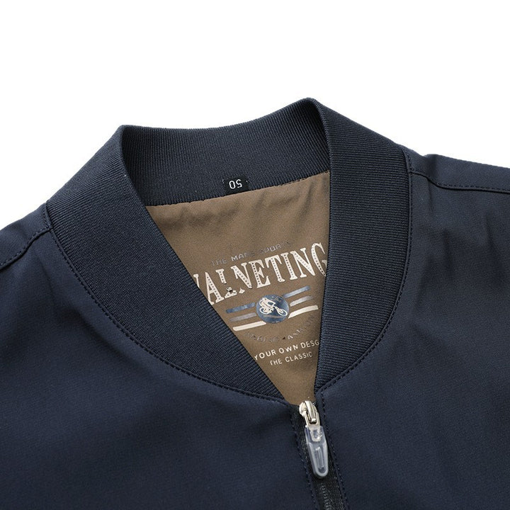 Herren modische Übergangsjacke mit elegantem Stehkragen und atmungsaktiven Eigenschaften Drune