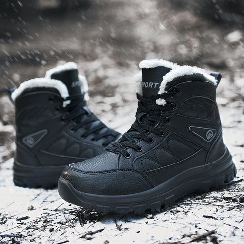Damen gefütterte Winterstiefel mit rutschfester Sohle und isolierendem Innenfutter Drune