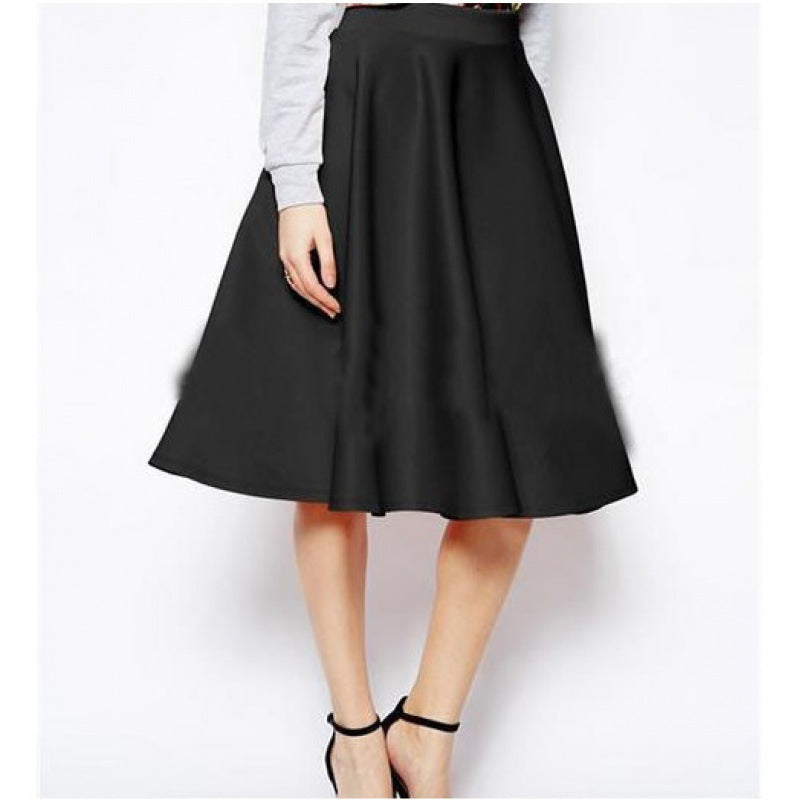 Damen Midi-Rock mit schwingendem Saum und elegantem Design Drune