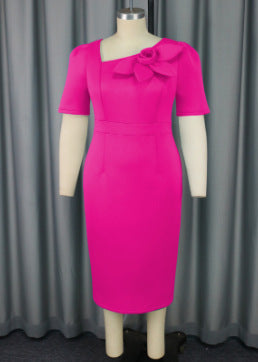 Damen Elegantes Etuikleid mit floralem Detail Drune
