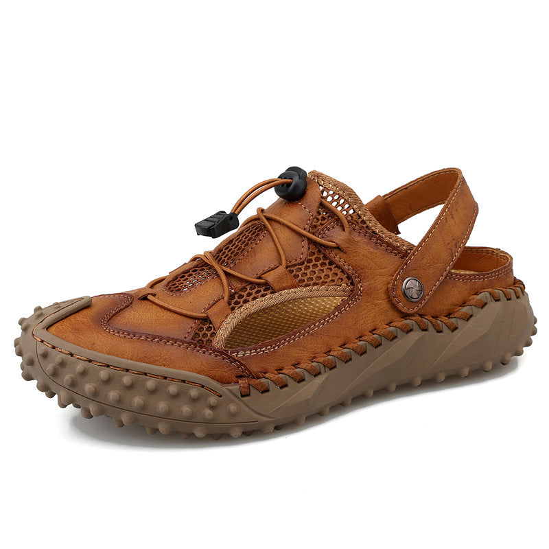 Herren Atmungsaktive Outdoor-Sandalen mit rutschfester Sohle und elastischem Verschlusssystem Drune