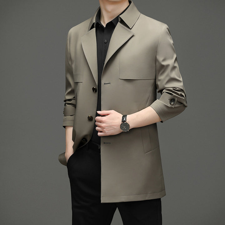 Herren modische Übergangsjacke mit klassischem Schnitt und praktischen Taschen Drune