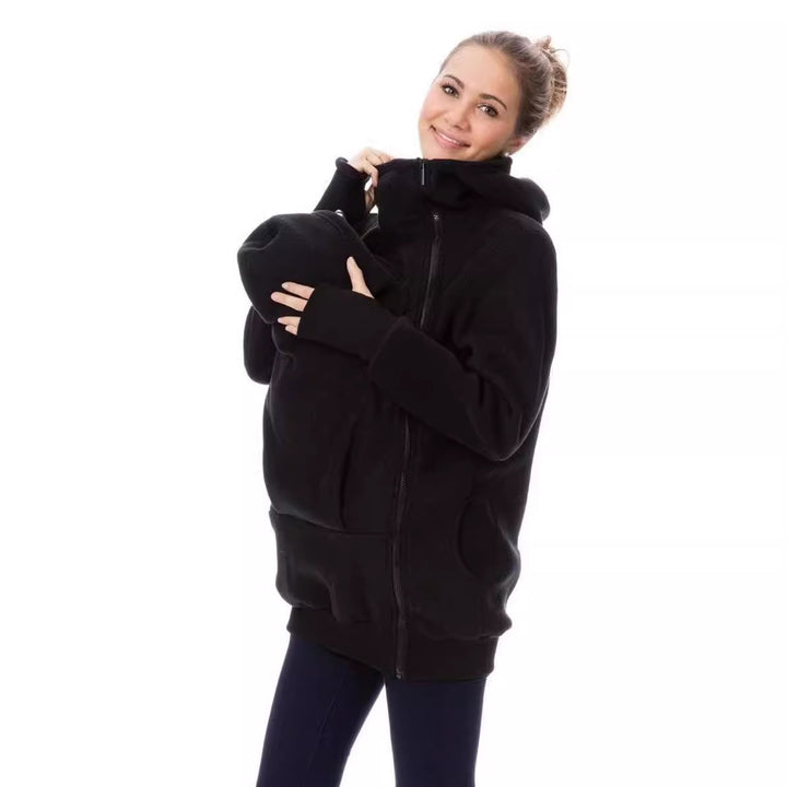 Damen Tragejacke aus kuscheligem Fleece mit verlängertem Schnitt Drune